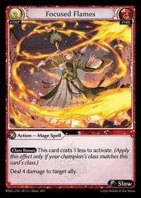 Focused Flames - Grand Archive TCG Radiant Origins trading card