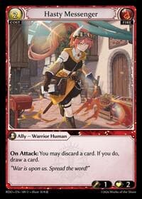 Hasty Messenger - Grand Archive TCG Radiant Origins trading card