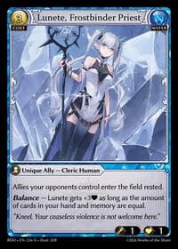 Lunete, Frostbinder Priest - Grand Archive TCG Radiant Origins trading card