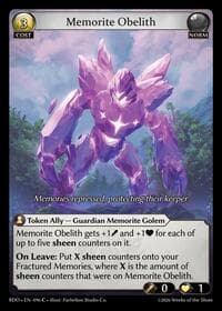 Memorite Obelith - Grand Archive TCG Radiant Origins trading card