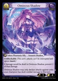 Ominous Shadow - Grand Archive TCG Radiant Origins trading card