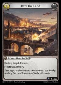 Raze the Land - Grand Archive TCG Radiant Origins trading card
