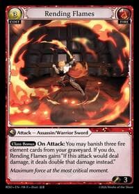 Rending Flames - Grand Archive TCG Radiant Origins trading card