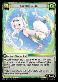 Second Wind - Grand Archive TCG Radiant Origins trading card