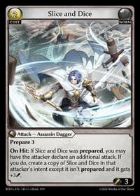Slice and Dice - Grand Archive TCG Radiant Origins trading card