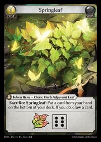 Springleaf - Grand Archive TCG Radiant Origins trading card