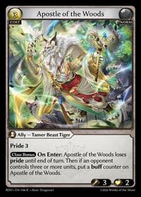 Apostle of the Woods (Curio Foil) - Grand Archive TCG Radiant Origins trading card