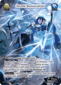 Arcane Renunciation - Grand Archive TCG Radiant Origins trading card
