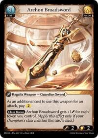Archon Broadsword - Grand Archive TCG Radiant Origins trading card