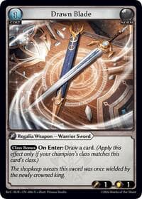 Drawn Blade - Grand Archive TCG Mordred Re: Collection, Aurelian Regent trading card