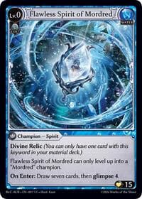 Flawless Spirit of Mordred - Grand Archive TCG Mordred Re: Collection, Aurelian Regent trading card