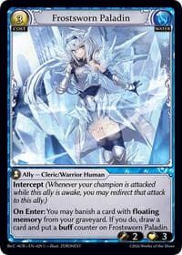 Frostsworn Paladin - Grand Archive TCG Mordred Re: Collection, Aurelian Regent trading card