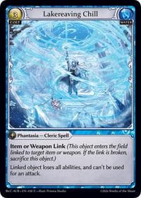 Lakereaving Chill - Grand Archive TCG Mordred Re: Collection, Aurelian Regent trading card