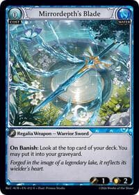 Mirrordepth's Blade - Grand Archive TCG Mordred Re: Collection, Aurelian Regent trading card