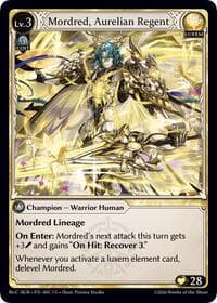 Mordred, Aurelian Regent - Grand Archive TCG Mordred Re: Collection, Aurelian Regent trading card