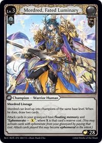 Mordred, Fated Luminary - Grand Archive TCG Mordred Re: Collection, Aurelian Regent trading card