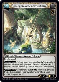 Rhongomiant, Grove's Spire - Grand Archive TCG Mordred Re: Collection, Aurelian Regent trading card