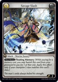 Savage Slash - Grand Archive TCG Mordred Re: Collection, Aurelian Regent trading card