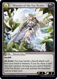 Warrior of the Fae Realm - Grand Archive TCG Mordred Re: Collection, Aurelian Regent trading card