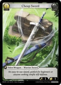 Cheap Sword (003) - Grand Archive TCG Radiant Origins: Pantheon trading card