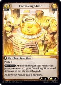Convoking Slime - Grand Archive TCG Radiant Origins Event Pack trading card