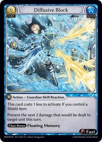 Diffusive Block - Grand Archive TCG Radiant Origins Event Pack trading card