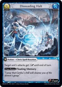 Dissuading Halt - Grand Archive TCG Radiant Origins Event Pack trading card
