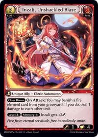 Inzali, Unshackled Blaze - Grand Archive TCG Radiant Origins Event Pack trading card