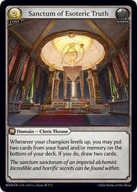 Sanctum of Esoteric Truth - Grand Archive TCG Radiant Origins Event Pack trading card