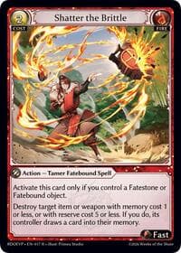 Shatter the Brittle - Grand Archive TCG Radiant Origins Event Pack trading card