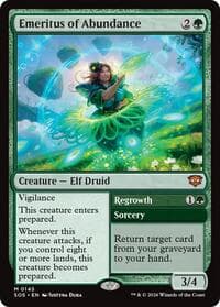 Emeritus of Abundance - Magic: The Gathering Secrets of Strixhaven trading card