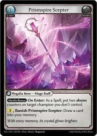 Prismspire Scepter - Grand Archive TCG Promotional Cards trading card