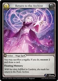 Return to the Archive - Grand Archive TCG Promotional Cards trading card