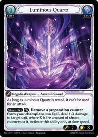 Luminous Quartz - Grand Archive TCG Promotional Cards trading card