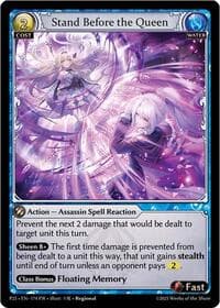 Stand Before the Queen - Grand Archive TCG Promotional Cards trading card