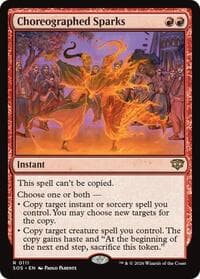 Choreographed Sparks - Magic: The Gathering Secrets of Strixhaven trading card