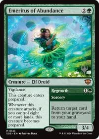 Emeritus of Abundance - Magic: The Gathering Promo Pack: Secrets of Strixhaven trading card
