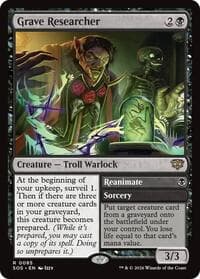 Grave Researcher - Magic: The Gathering Promo Pack: Secrets of Strixhaven trading card