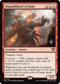Magmablood Archaic - Magic: The Gathering Promo Pack: Secrets of Strixhaven trading card