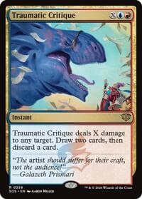 Traumatic Critique - Magic: The Gathering Promo Pack: Secrets of Strixhaven trading card