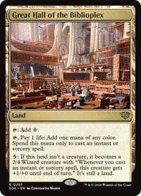 Great Hall of the Biblioplex - Magic: The Gathering Promo Pack: Secrets of Strixhaven trading card