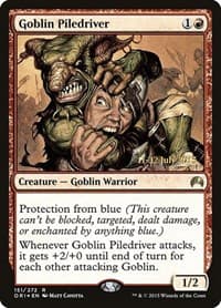 Goblin Piledriver from Prerelease Cards