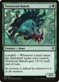 Territorial Baloth from Duel Decks: Zendikar vs. Eldrazi