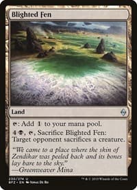 Blighted Fen from Battle for Zendikar