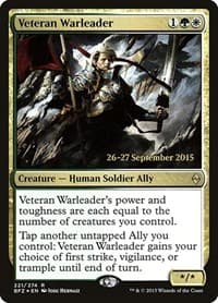 Veteran Warleader from Prerelease Cards