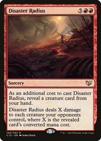Disaster Radius from Commander 2015