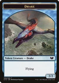 Drake // Elemental (020) Double-Sided Token from Commander 2015