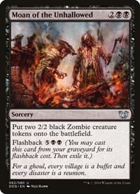 Moan of the Unhallowed from Duel Decks: Blessed vs. Cursed