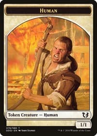 Human Token from Duel Decks: Blessed vs. Cursed