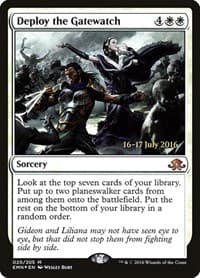 Deploy the Gatewatch from Prerelease Cards